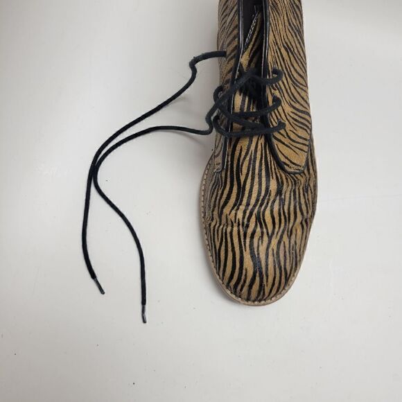 Anthro Matiko Sharon Zebra Wedge Ankle Boot - Picture 9 of 13